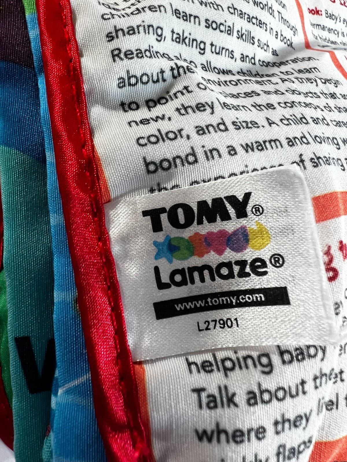 Tomy Lamaze Peek-A-Boo Forest Friend Soft Cloth Crinkle Baby Sensory Infant Book - Thumbnail 13