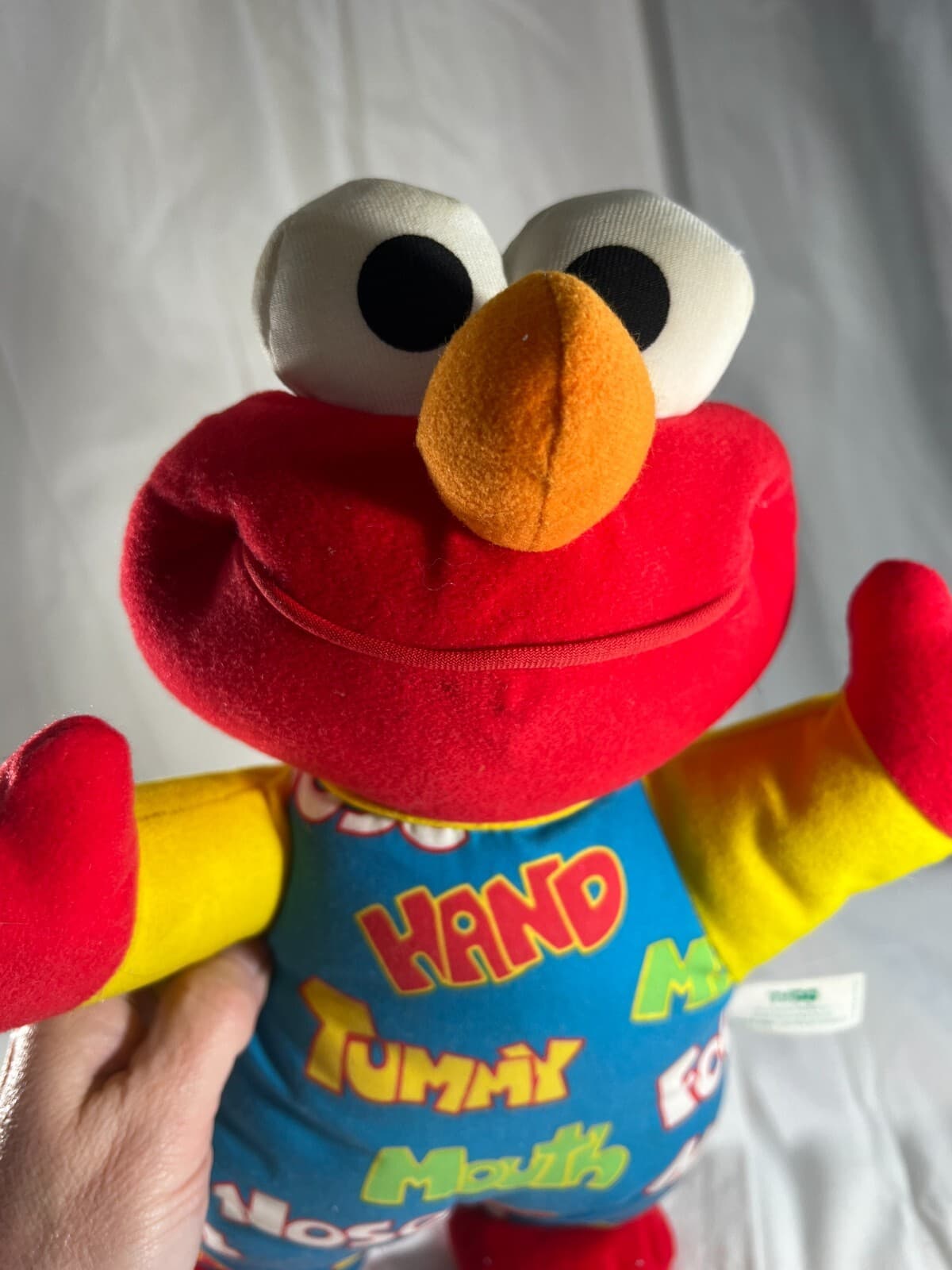 Vintage Teach Me Elmo 1996 Tyco Plush Doll Sesame Street Original 90's Works - Thumbnail 13