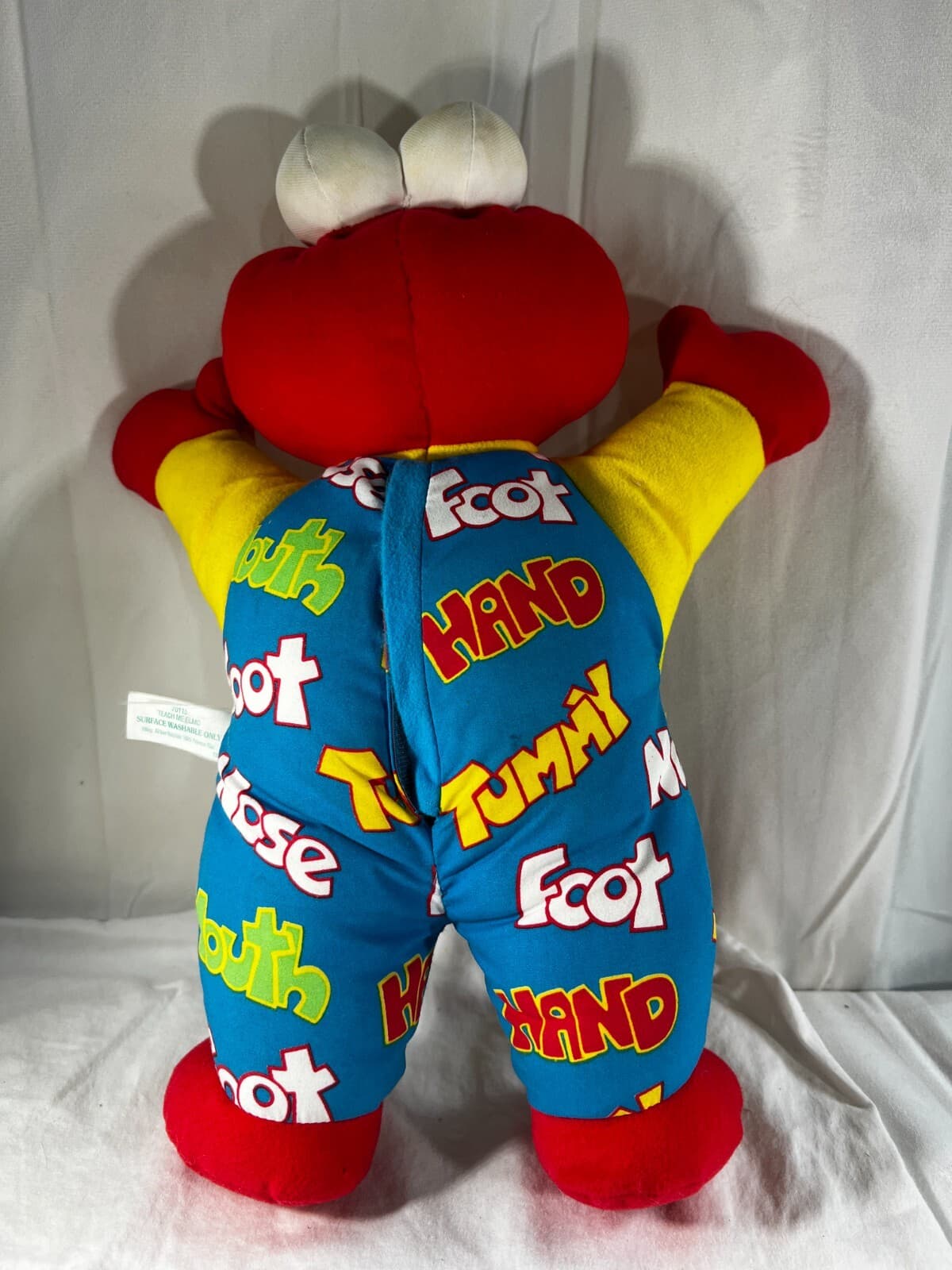Vintage Teach Me Elmo 1996 Tyco Plush Doll Sesame Street Original 90's Works - Thumbnail 3