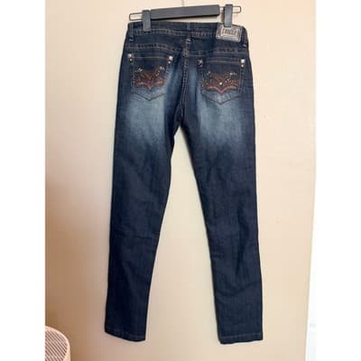 Exocet Women's Mid Rise Stretch Skinny Leg Denim Jeans Blue NWOT - Thumbnail 9