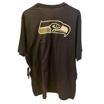 NWT Seattle Seahawks Men's NFL '47 Brand Front and Back Design Shirt Navy Blue - Thumbnail 8