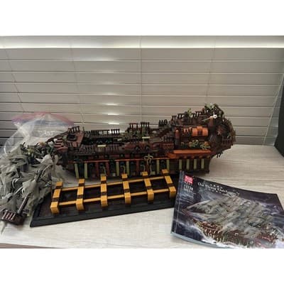 Mould King 13138 Pirates Ship Model Building Blocks Kit Dutchman NEW - Thumbnail 8