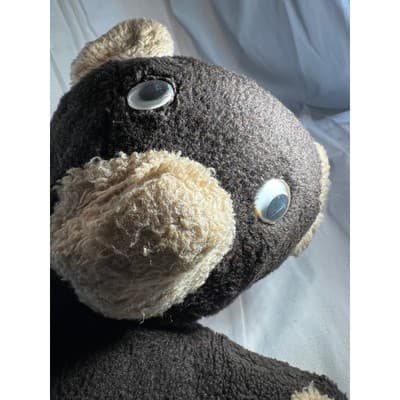 Googly Eye Old Vintage Brown Teddy Bear Stuffed Animal Plush Toy 18" RARE MCM - Thumbnail 7