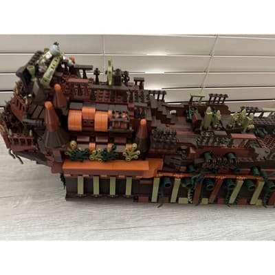 Mould King 13138 Pirates Ship Model Building Blocks Kit Dutchman NEW - Thumbnail 15