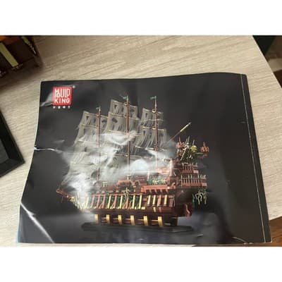 Mould King 13138 Pirates Ship Model Building Blocks Kit Dutchman NEW - Thumbnail 5