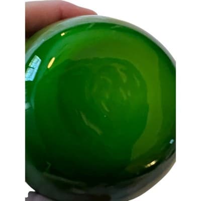 Murano Brand Vintage Green Blown Art Glass Apple Beautiful Fruit - Thumbnail 13