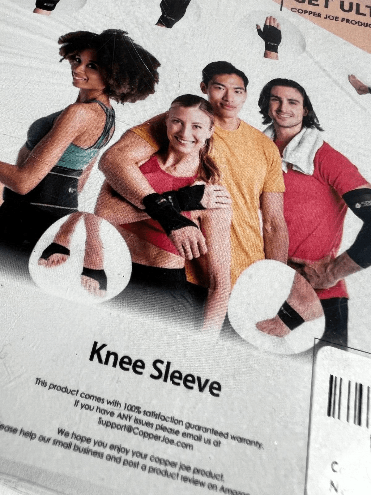 NEW Copper Joe Knee Compression Sleeve Small One 1 Pack Unisex Men Women Sealed - Thumbnail 3
