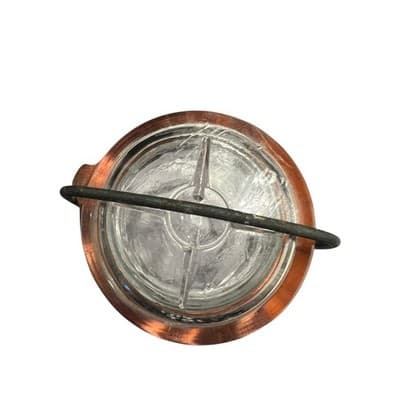 Vintage Glass Wire Closure Jar 1877 Canning With Wire Bail - Thumbnail 4