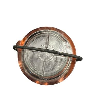 Vintage Glass Wire Closure Jar 1877 Canning With Wire Bail - Thumbnail 3