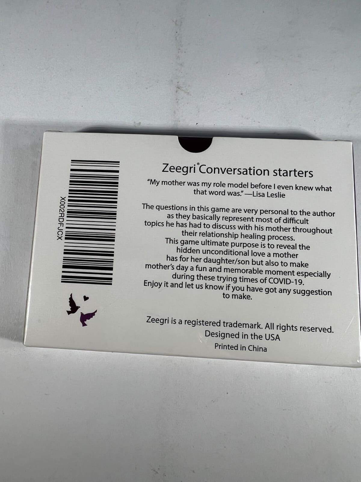 New Let's Talk Mum Zeegri Deep Conversation Starter Card Game Kid Mom and Child - Thumbnail 2