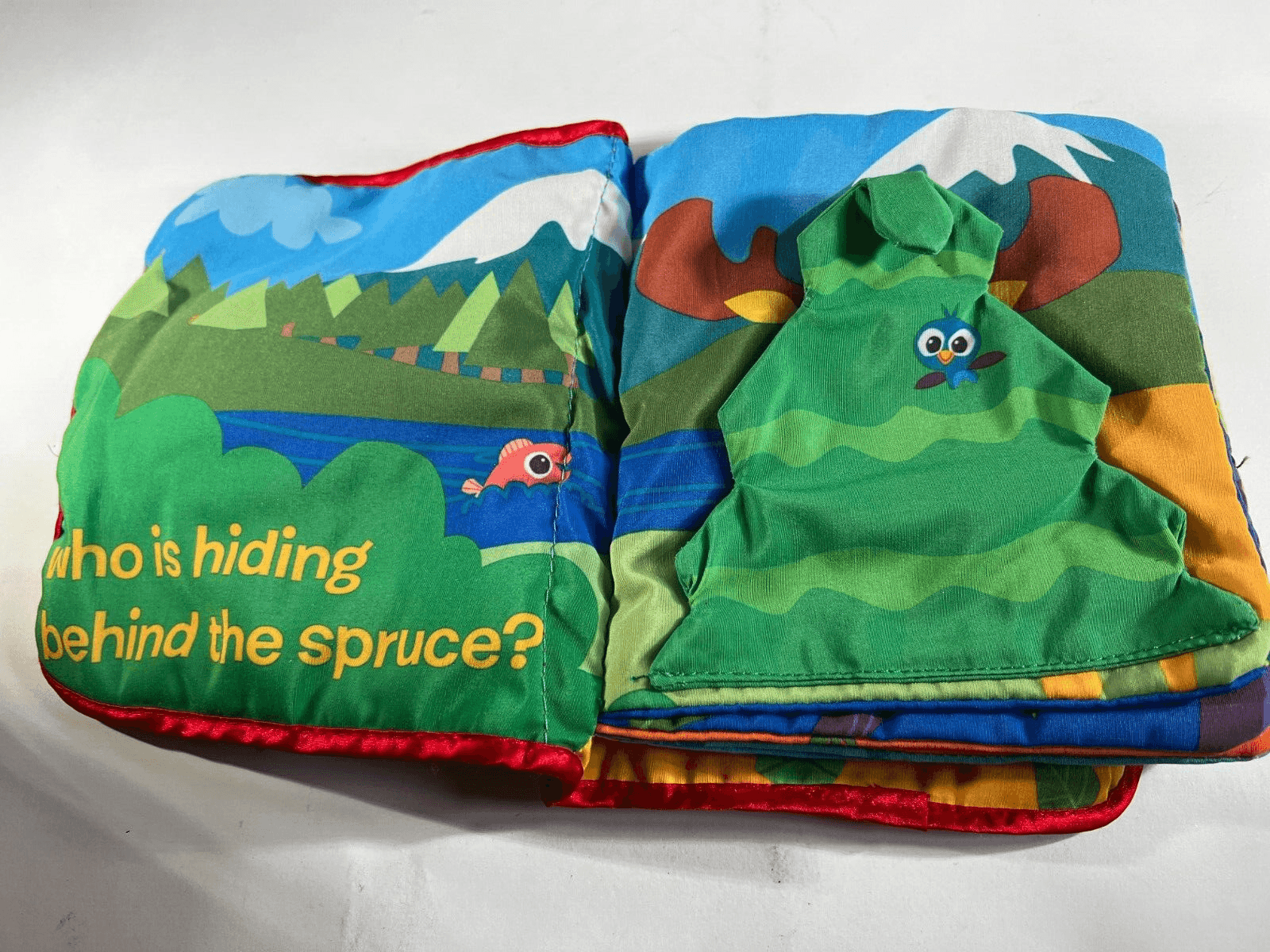 Tomy Lamaze Peek-A-Boo Forest Friend Soft Cloth Crinkle Baby Sensory Infant Book - Thumbnail 7