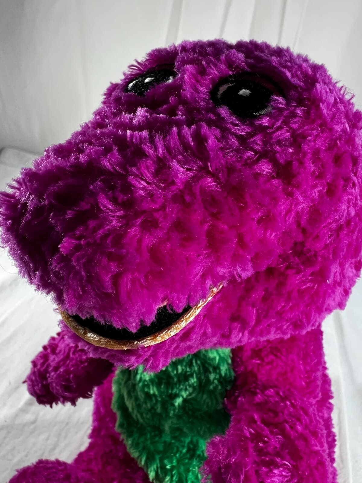 Vintage Barney Plush Open Mouth Lyons Partnership Rare 10" The Purple Dinosaur - Thumbnail 18
