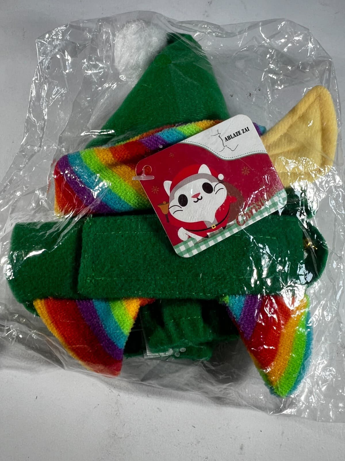 NEW Cat Christmas Elf Costume Kitten Size Small 4 pieces Outfit Pet Holiday - Thumbnail 2