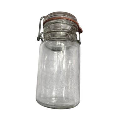Vintage Glass Wire Closure Jar 1877 Canning With Wire Bail - Thumbnail 10