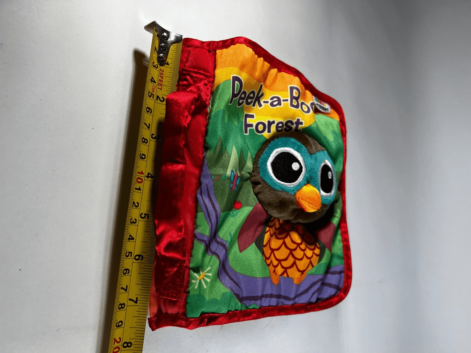 Tomy Lamaze Peek-A-Boo Forest Friend Soft Cloth Crinkle Baby Sensory Infant Book - Thumbnail 17