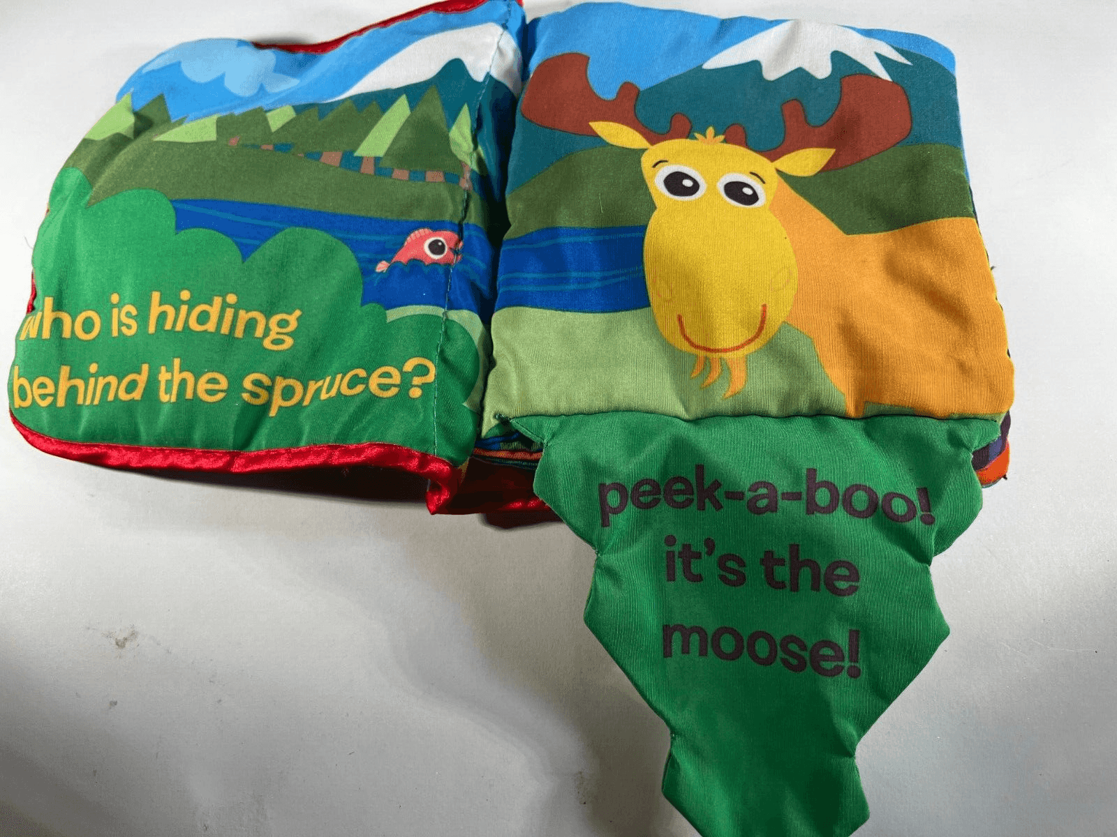 Tomy Lamaze Peek-A-Boo Forest Friend Soft Cloth Crinkle Baby Sensory Infant Book - Thumbnail 8