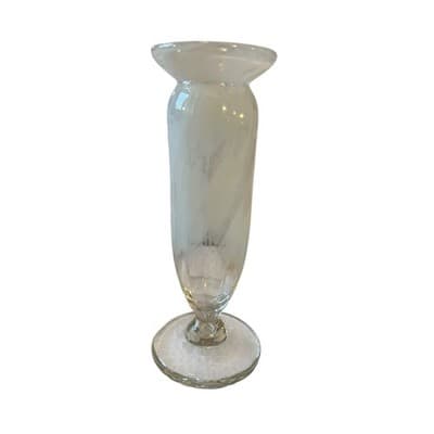 Vintage Lenox Crystal Gallery Line White Opalescent Vase - Thumbnail 8