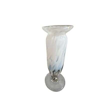 Vintage Lenox Crystal Gallery Line White Opalescent Vase - Thumbnail 16