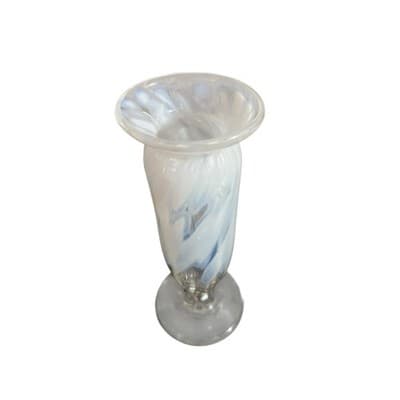 Vintage Lenox Crystal Gallery Line White Opalescent Vase - Thumbnail 10