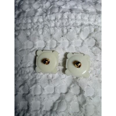 Vintage Gold Tone Pearl Button Covers Set Valentino Style Shirt Accessories - Thumbnail 5