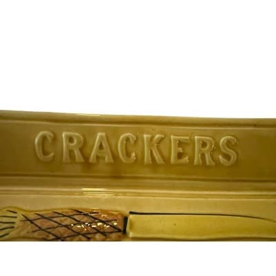 Vintage Ceramic Cheese & Cracker Serving Dish Tray Los Angeles Potteries MCM - Thumbnail 5