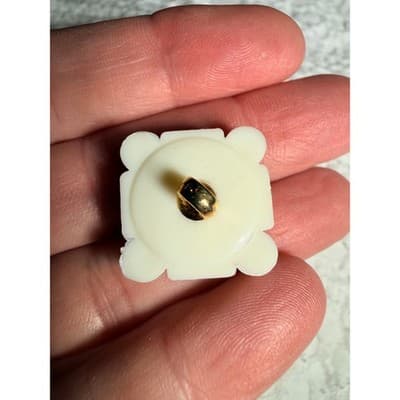 Vintage Gold Tone Pearl Button Covers Set Valentino Style Shirt Accessories - Thumbnail 3