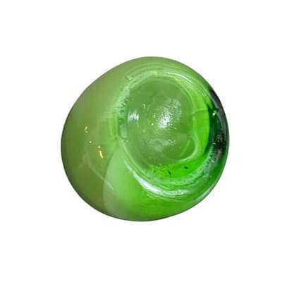 Murano Style Vintage Light Green Apple Glass Art - Thumbnail 8