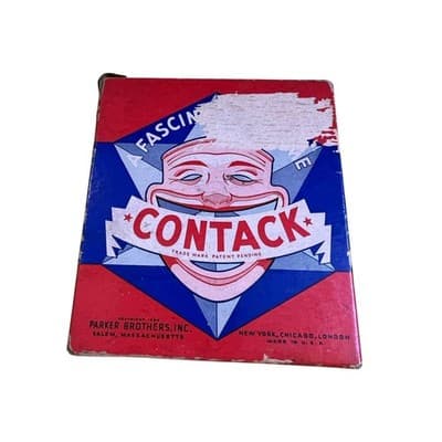 Vintage CONTACK Board Game 1939 Original Box Complete All Pieces Instructions - Thumbnail 14
