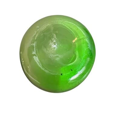 Murano Style Vintage Light Green Apple Glass Art - Thumbnail 4