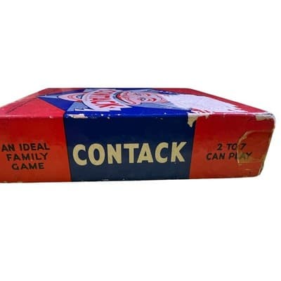 Vintage CONTACK Board Game 1939 Original Box Complete All Pieces Instructions - Thumbnail 13