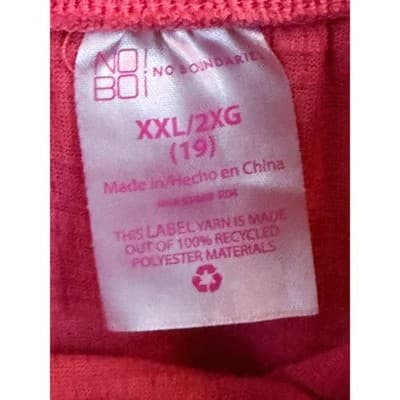 No Boundaries Junior Girl Top XXL 19 Pink Off Shoulder Crochet Lace Ruffle Trim - Thumbnail 8