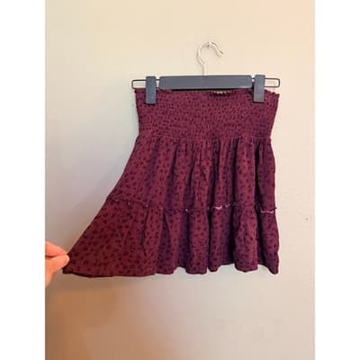 Hippie Rose Women's Mini Skirt Medium Wide Elastic Scrunch Waistband - Thumbnail 11