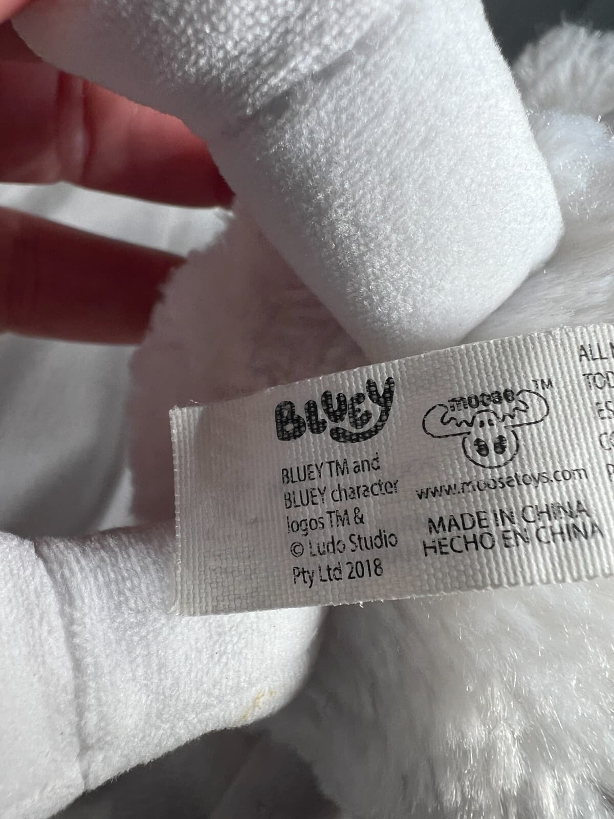 Bluey Friends LILA 2018 Plush Stuffed Animal Toy 6" Dog Moose Nice White - Thumbnail 12