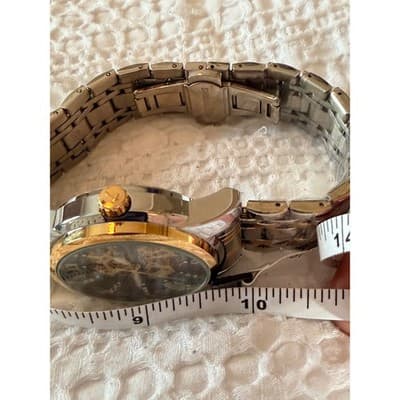 Lavaredo Automatic Skeleton Watch Diamond Dial Two Tone Stainless Steel Luxury - Thumbnail 12