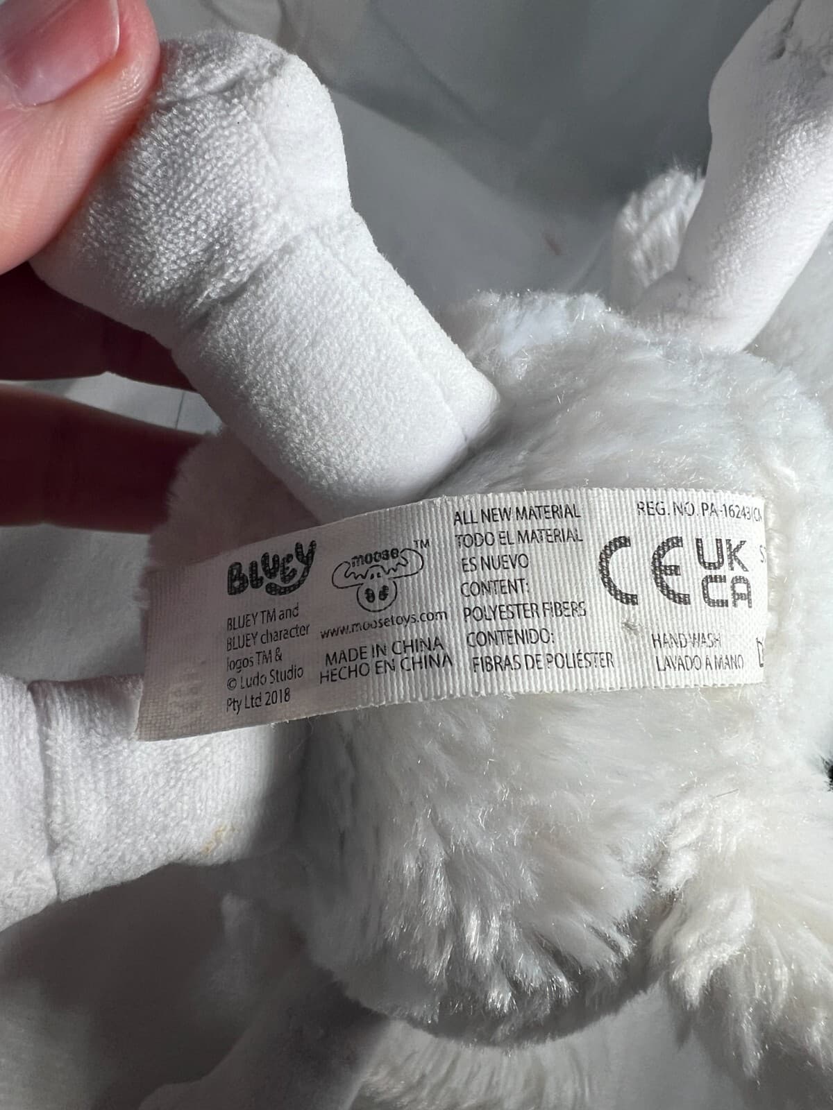 Bluey Friends LILA 2018 Plush Stuffed Animal Toy 6" Dog Moose Nice White - Thumbnail 13