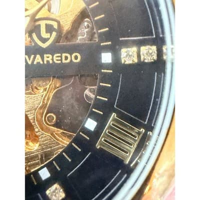 Lavaredo Automatic Skeleton Watch Diamond Dial Two Tone Stainless Steel Luxury - Thumbnail 3
