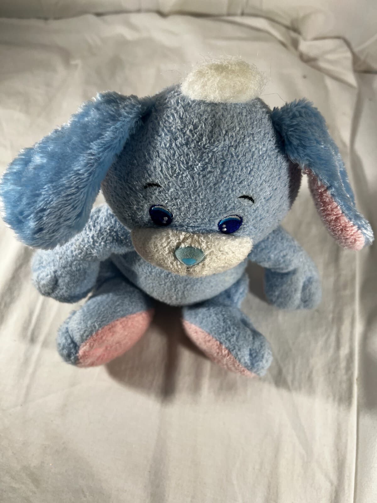 Vintage 2002 Playmates Toys WG Pets Blue Bunny Plush Animal Stuffed Toys Nice - Thumbnail 6