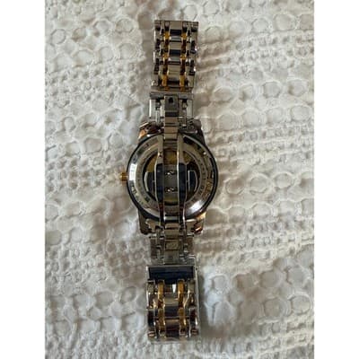 Lavaredo Automatic Skeleton Watch Diamond Dial Two Tone Stainless Steel Luxury - Thumbnail 21