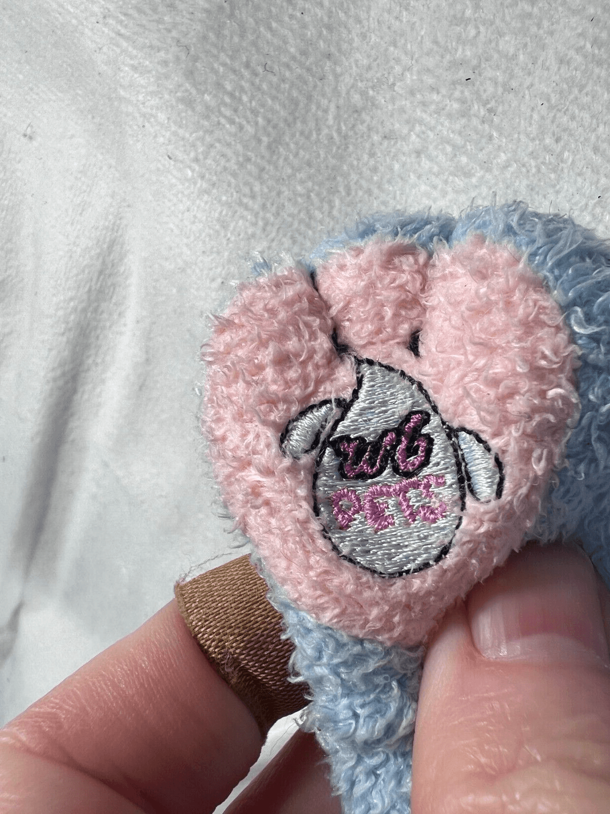 Vintage 2002 Playmates Toys WG Pets Blue Bunny Plush Animal Stuffed Toys Nice - Thumbnail 9