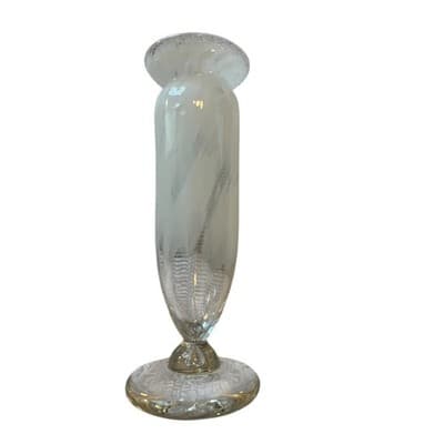 Vintage Lenox Crystal Gallery Line White Opalescent Vase - Thumbnail 2