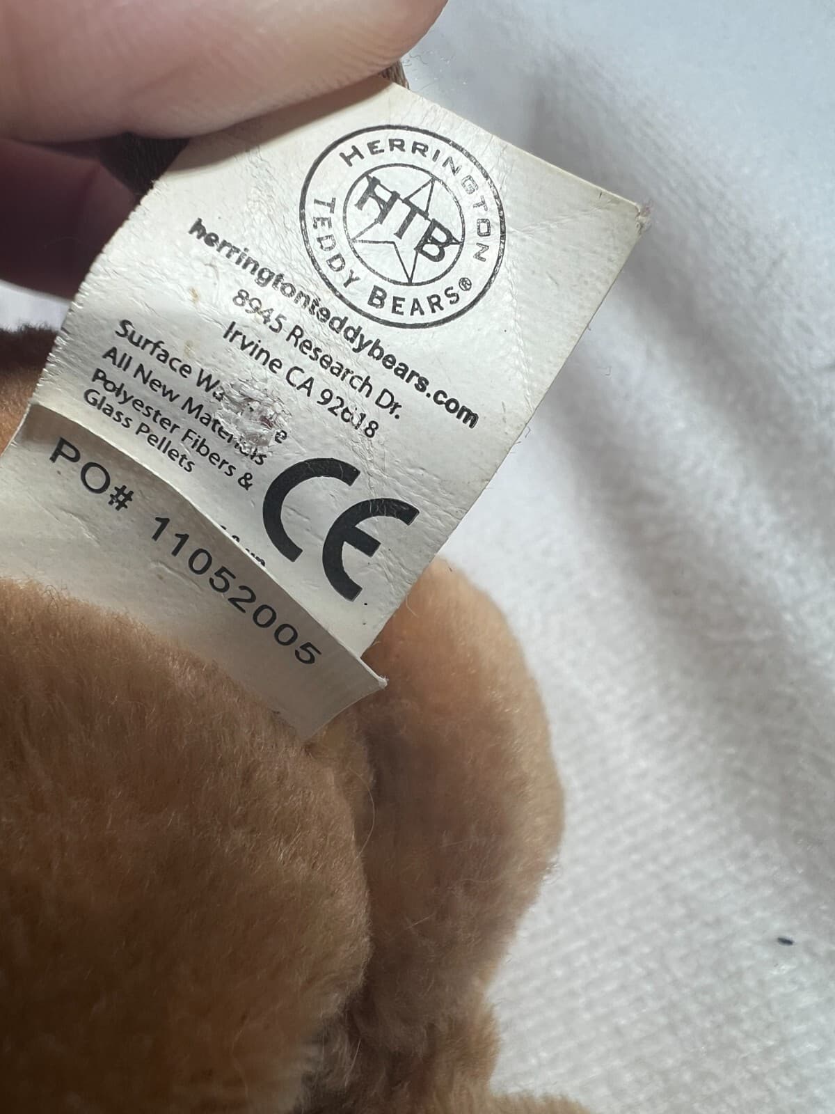 Herrington Teddy Bears Hard Rock Cafe Bear Plush Live Love Rock Leather Vest 8" - Thumbnail 12