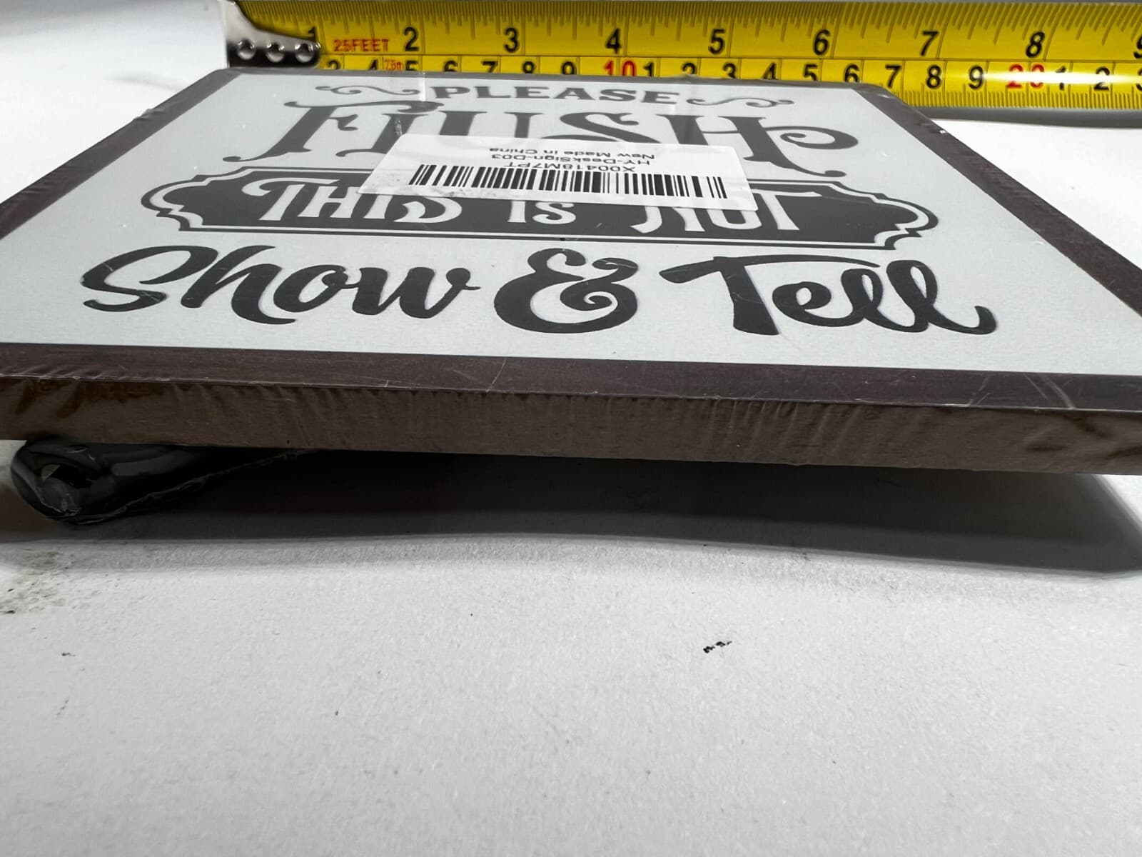 NEW Funny Bathroom Sign Please Flush Not Show and Tell Quote Toilet 5" x 5 " - Thumbnail 7