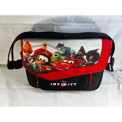 Disney Infinity Game Figure Carrying Case Messenger Bag Pixar Cars Monsters Inc. - Thumbnail 2