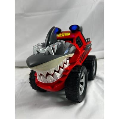 Jawsome Adventure Force Jammer Red Shark Truck Lights Sounds Works Action Car - Thumbnail 11