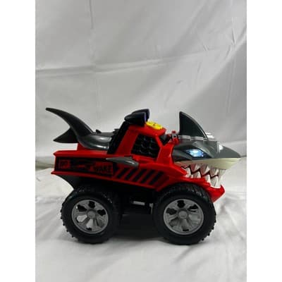 Jawsome Adventure Force Jammer Red Shark Truck Lights Sounds Works Action Car - Thumbnail 4