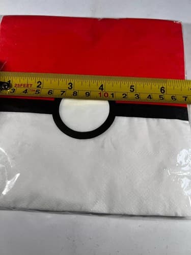 NEW Pokémon Pokeball Birthday Party Supplies Napkins 20 Count 7” square - Thumbnail 4