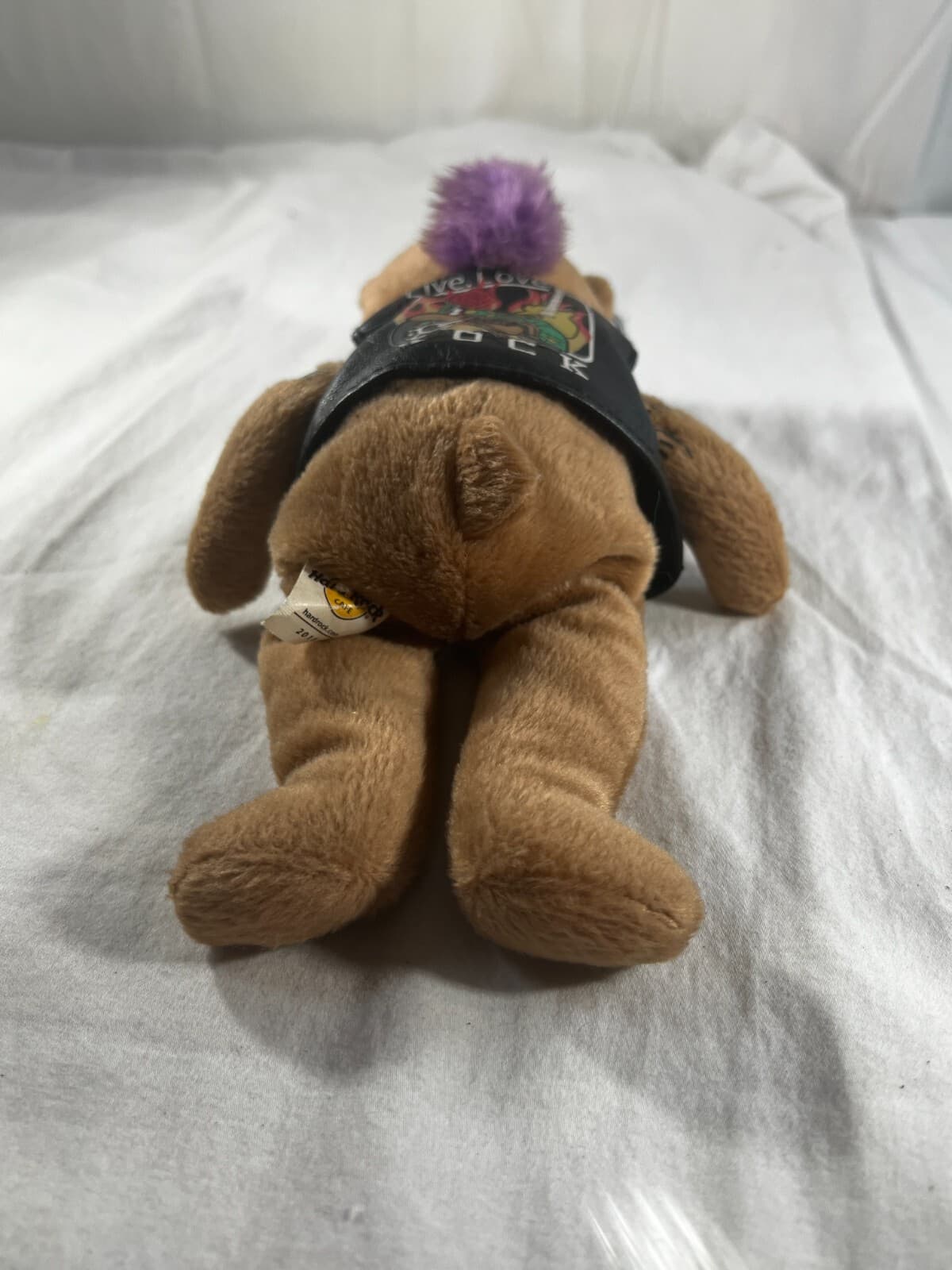 Herrington Teddy Bears Hard Rock Cafe Bear Plush Live Love Rock Leather Vest 8" - Thumbnail 13