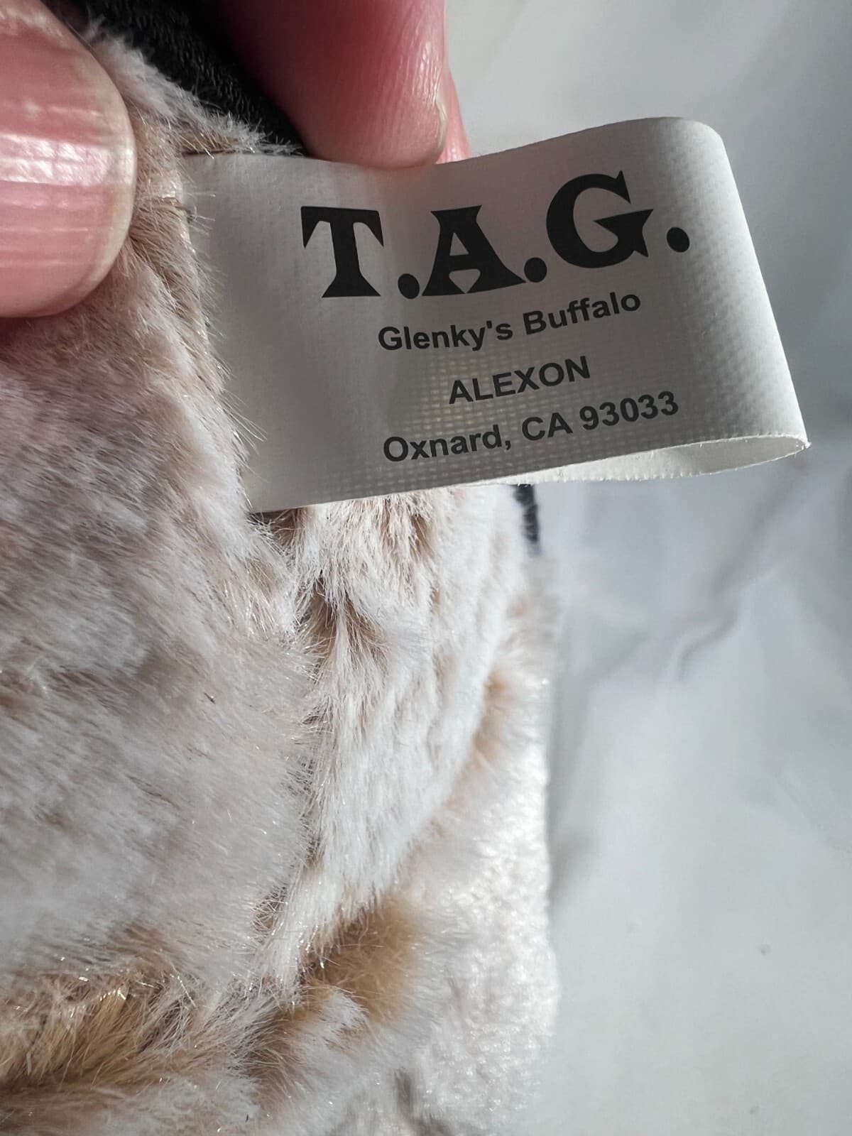 NWT Tag Glenky's Buffalo Alexon Plush Stuffed Animal Toy wearing Harding T-shirt - Thumbnail 10