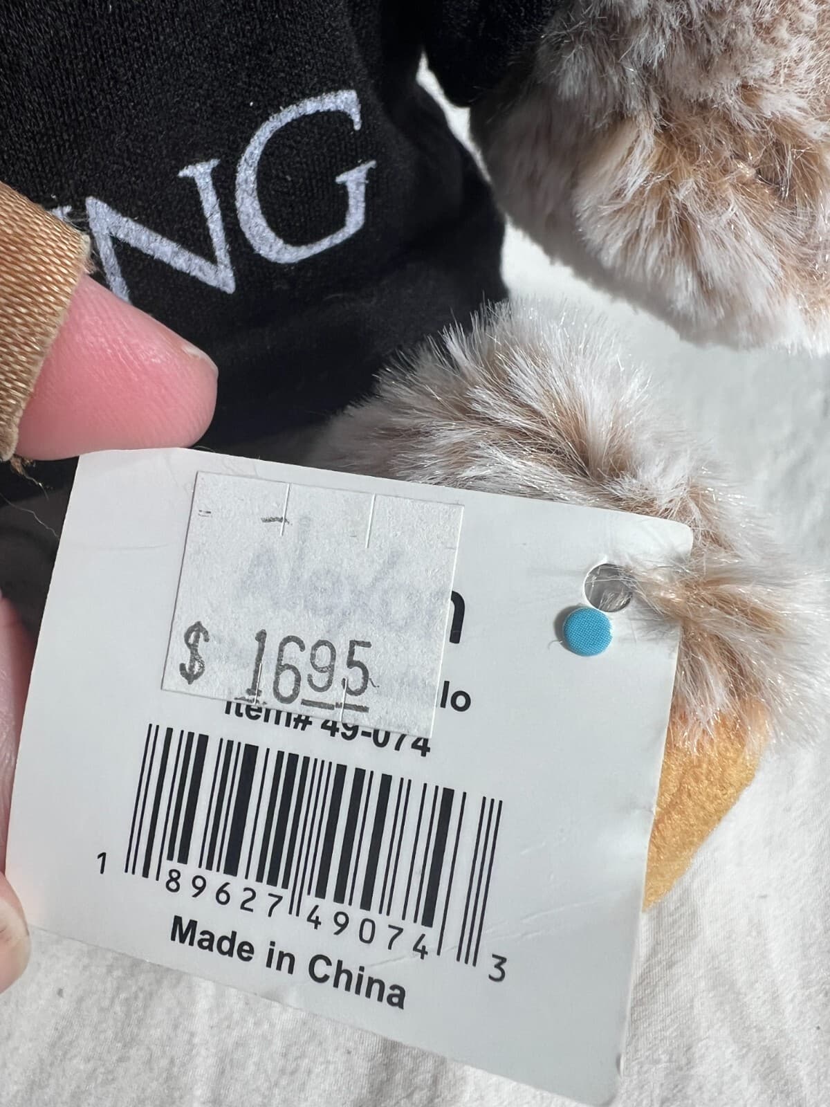NWT Tag Glenky's Buffalo Alexon Plush Stuffed Animal Toy wearing Harding T-shirt - Thumbnail 9