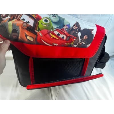 Disney Infinity Game Figure Carrying Case Messenger Bag Pixar Cars Monsters Inc. - Thumbnail 8